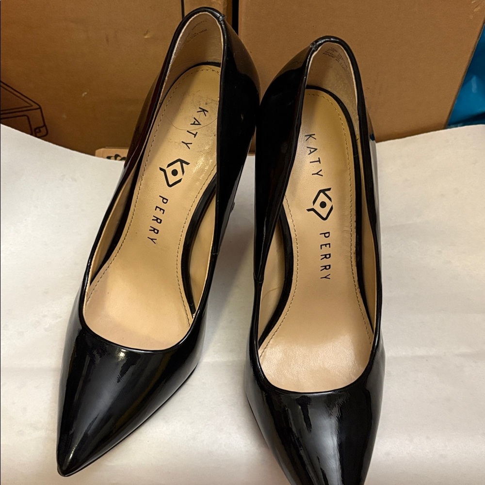 Katy Perry Black Patent Leather Heels